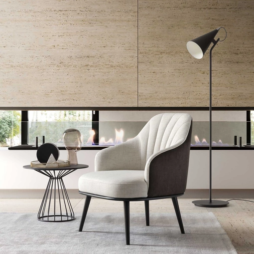 Poltrona Aaron in tessuto di Le Comfort