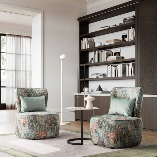 Poltrona Tania in tessuto di Le Comfort