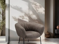 Poltroncina in pelle Jill di Franco Ferri