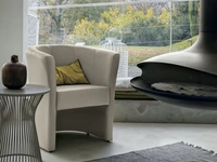 Poltroncina rivestita in ecopelle Linda di Tomasella