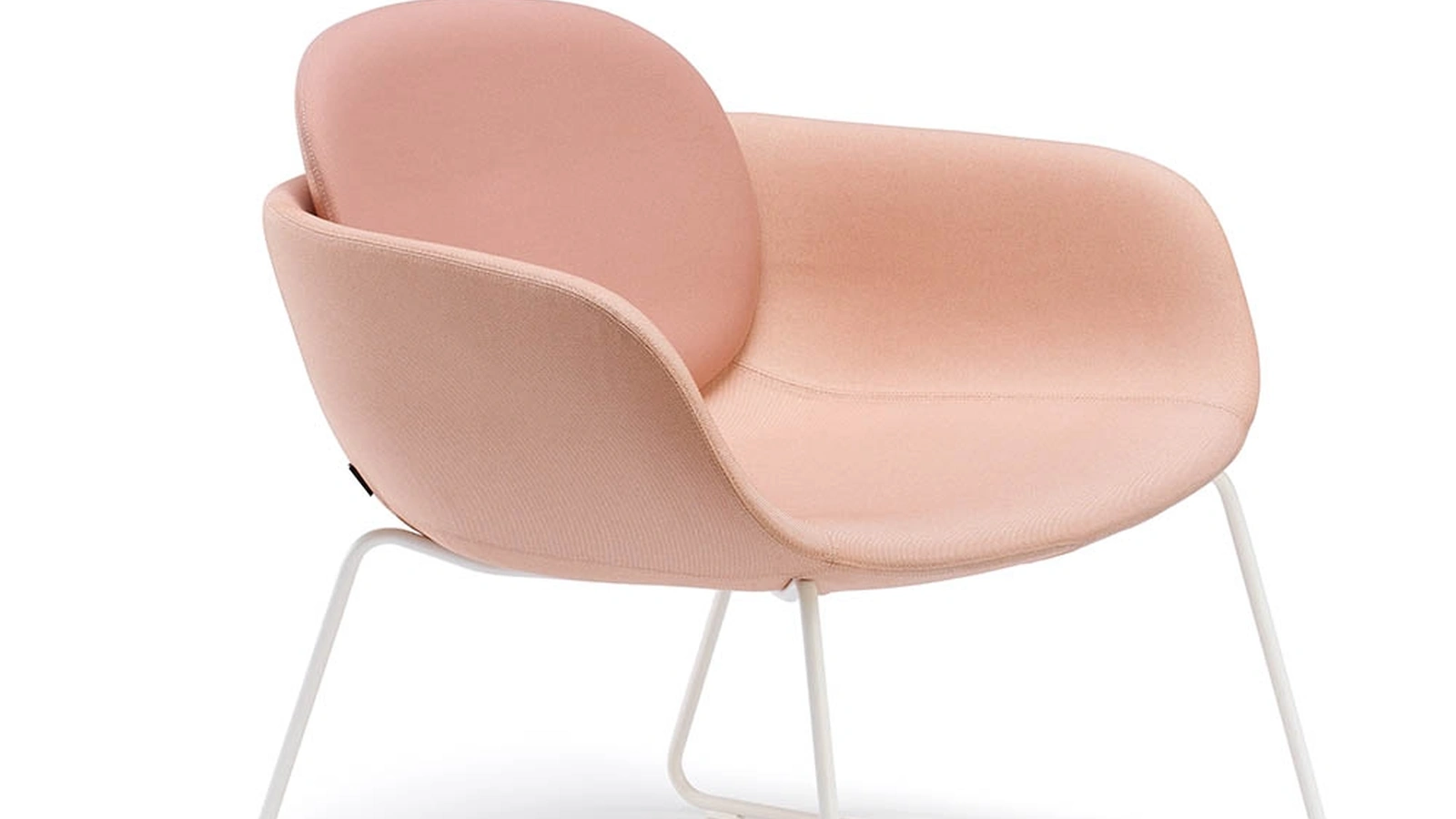 Poltroncina Peb Sled in tessuto e acciaio con schienale basso di Infiniti