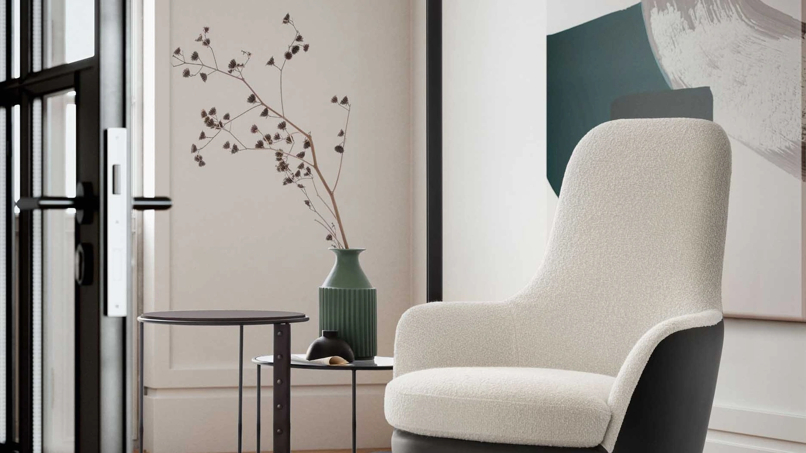 Poltrona in tessuto Queen di Le Comfort