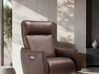 Poltrona relax in pelle Giannetta di Franco Ferri