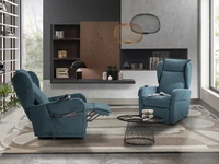 Poltrona relax Karol con regolazione motorizzata e braccioli completamente smontabili di Vitarelax