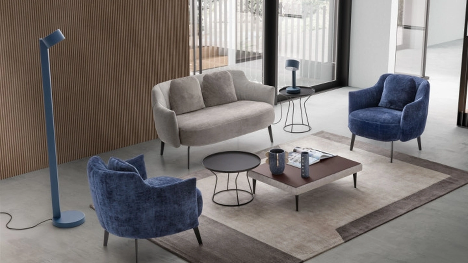 Poltroncina in tessuto Shelley di Le Comfort