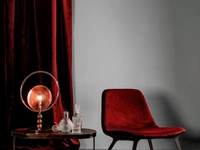 Poltroncina Sveva rivestita in velluto di Tonin Casa