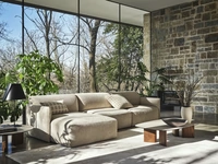 Divano con penisola Axis di Calligaris