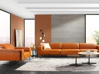Salotto in pelle Bamboo di Nicoletti Home
