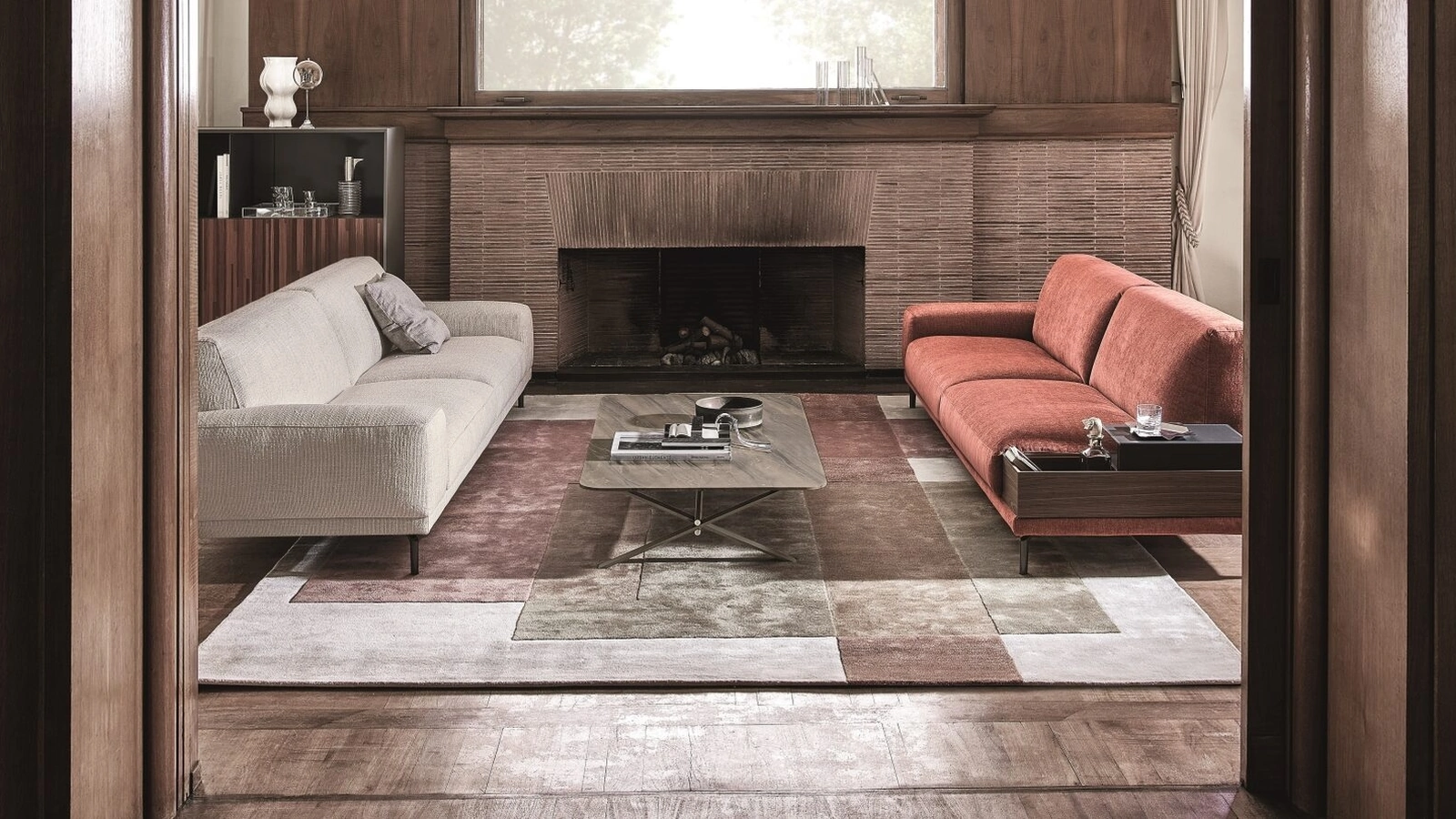 Divano lineare in tessuto Blake di Ditre Italia