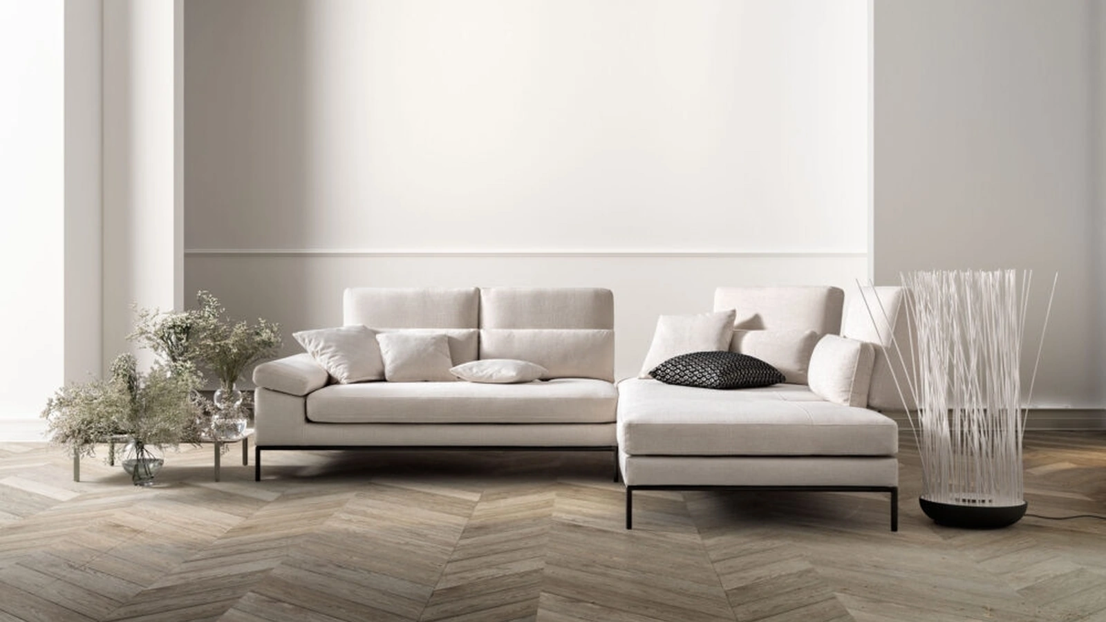 Divano con penisola Boss di Samoa