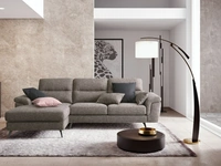 Divano in tessuto con penisola Cupido di Le Comfort