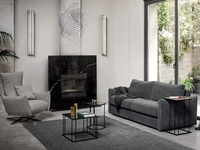 Divano Letto lineare in tessuto Darwin di Calligaris