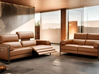 Divano relax lineare Daunia di Franco Ferri