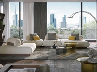 Divano modulare con penisola Domus di Tonin Casa