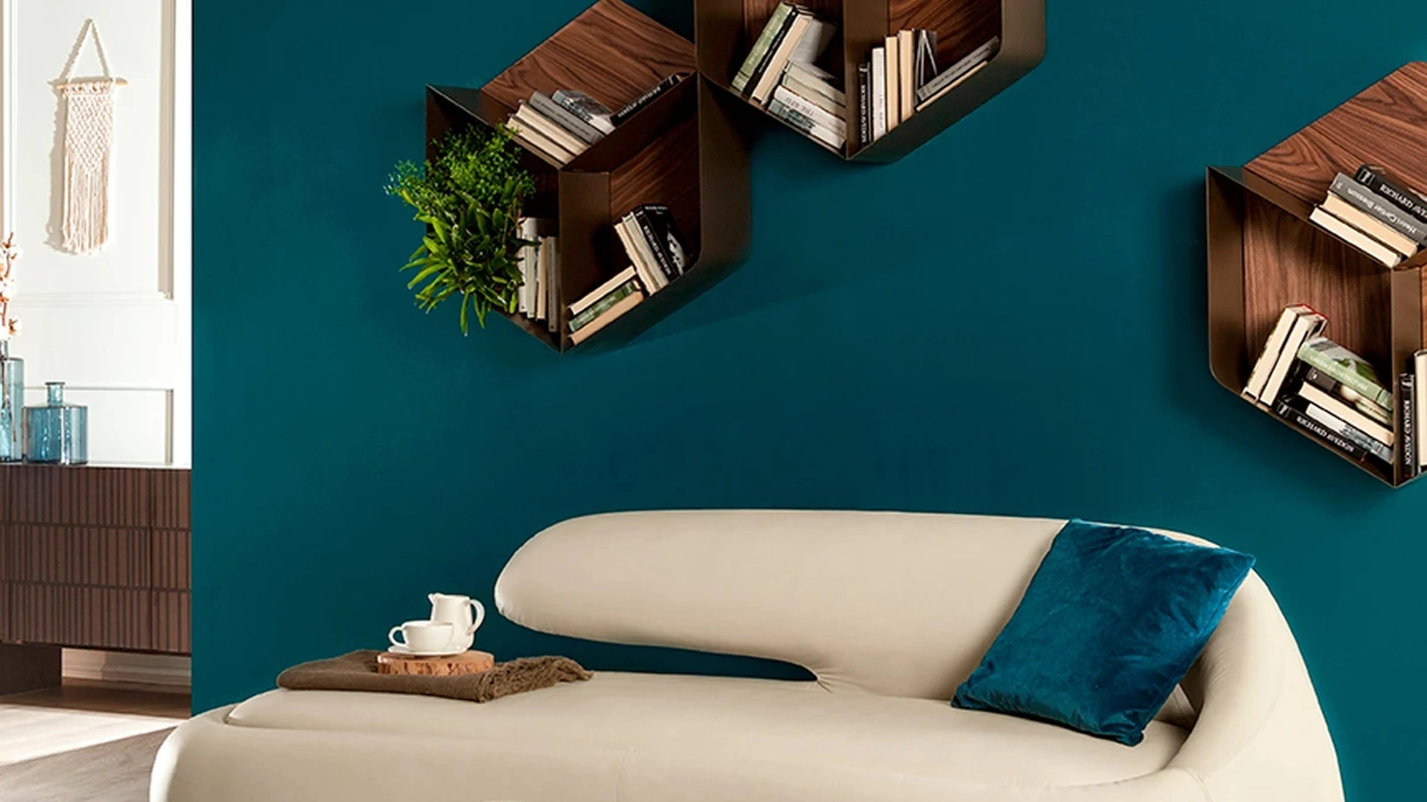 Divano lineare di design Duny di Tonin Casa