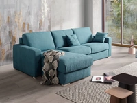 Divano Letto con penisola in tessuto imbottito Fiore di Vitarelax