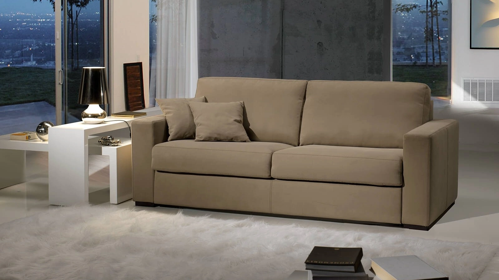 Divano Letto in tessuto Fiore di Vitarelax