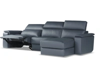 Divano relax in pelle Indiana di Nicoletti Home