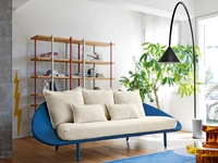 Divano lineare Lem Sofa in tessuto imbottito di Miniforms