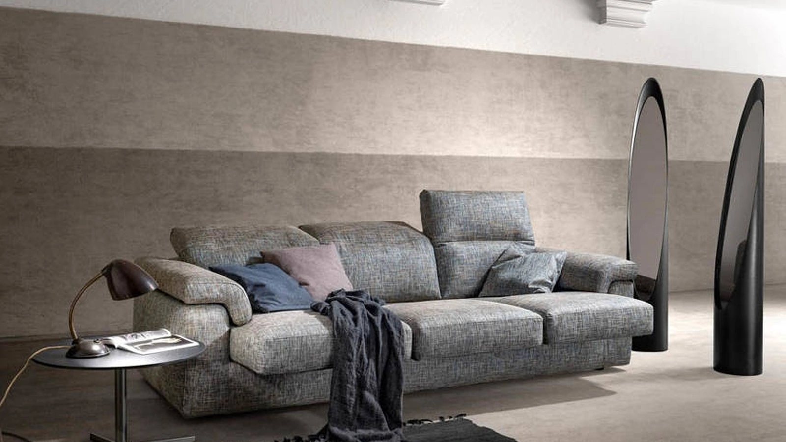 Divano lineare con sedute allungabili Way di Samoa