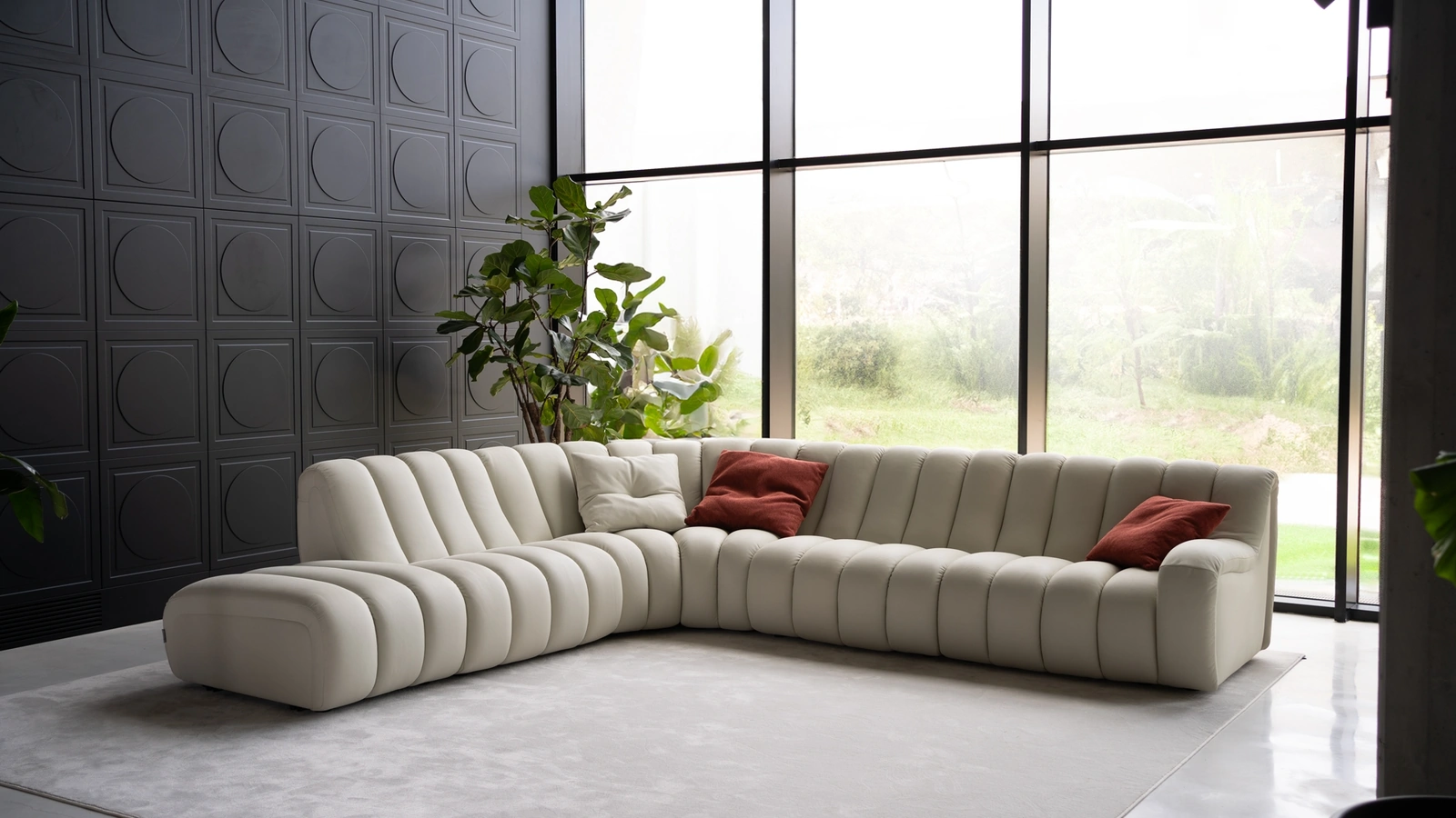 Divano angolare Scervino di Franco Ferri