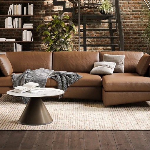 Divano  con penisola Montecarlo di Tonin Casa