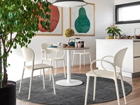 Sedia impilabile in polipropilene Abby di Connubia