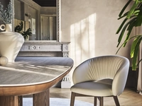 Sedia in pelle Anime Wood di Calligaris