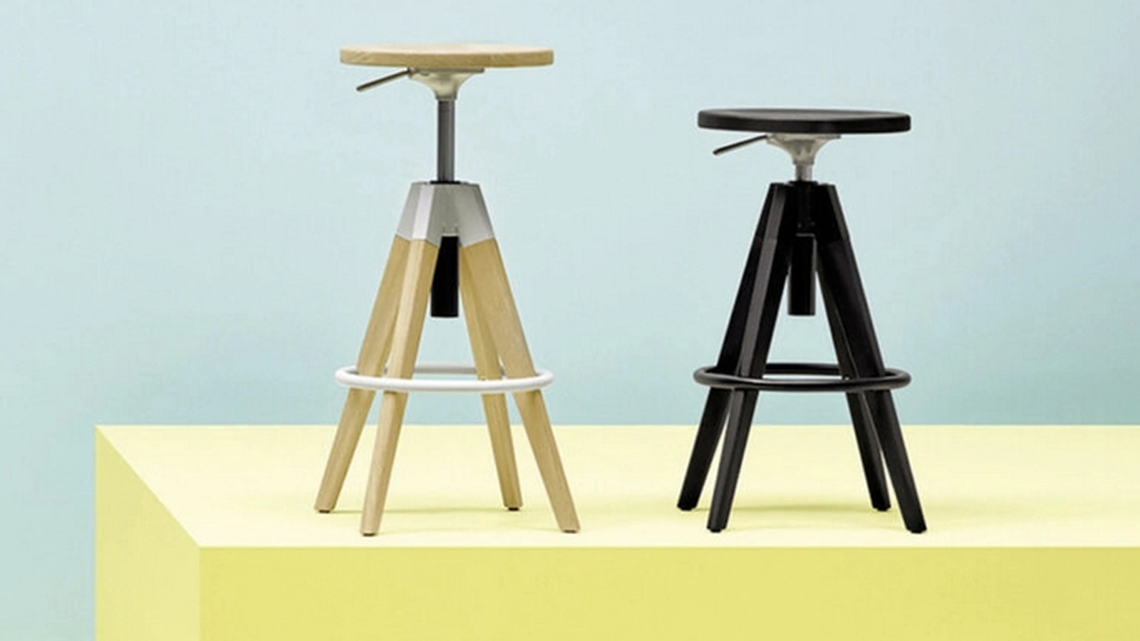 Sgabello Arki SG in legno di Sedie Brianza