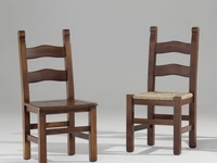 Sedia Bassano in legno con seduta in legno o impagliata Sedie Brianza