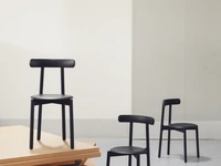 Sedia impilabile in legno Bice di Miniforms