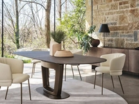 Sedia in pelle Vanilla di Calligaris