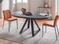 Sedia in ecopelle Carmen Large di Calligaris