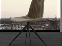 Sedia Cinquecento in eco Nabuk beige di La Seggiola