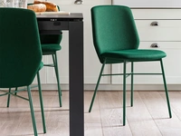 Sedia in tessuto Sibilla Soft di Connubia