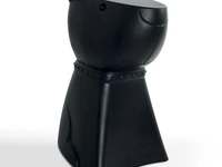 Sgabello Danny the Dog in policarbonato nero opaco di La Seggiola