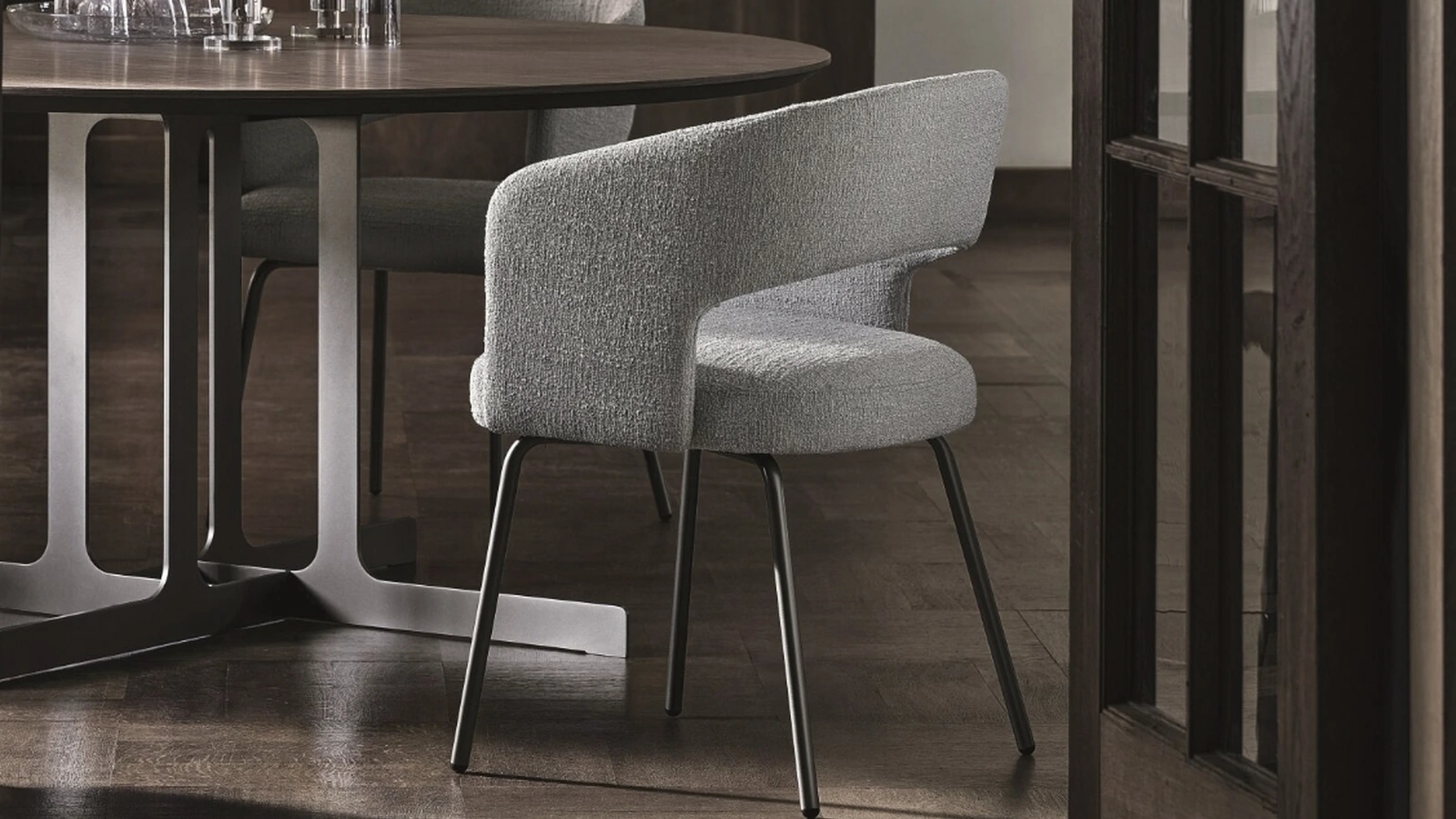 Sedia 356 in tessuto di Ditre Italia