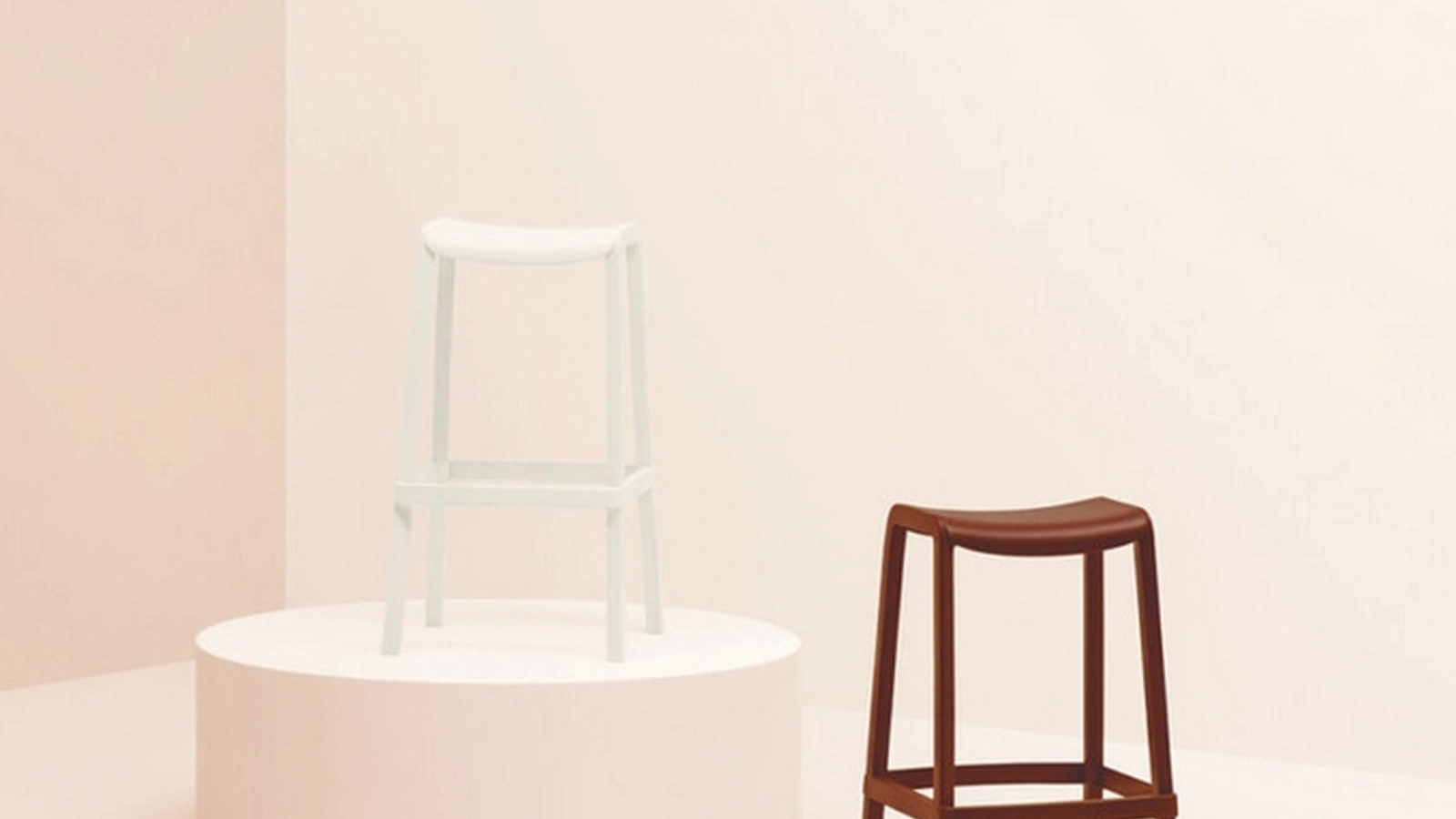 Sgabello impilabile Dome SG in polipropilene e metallo di Sedie Brianza