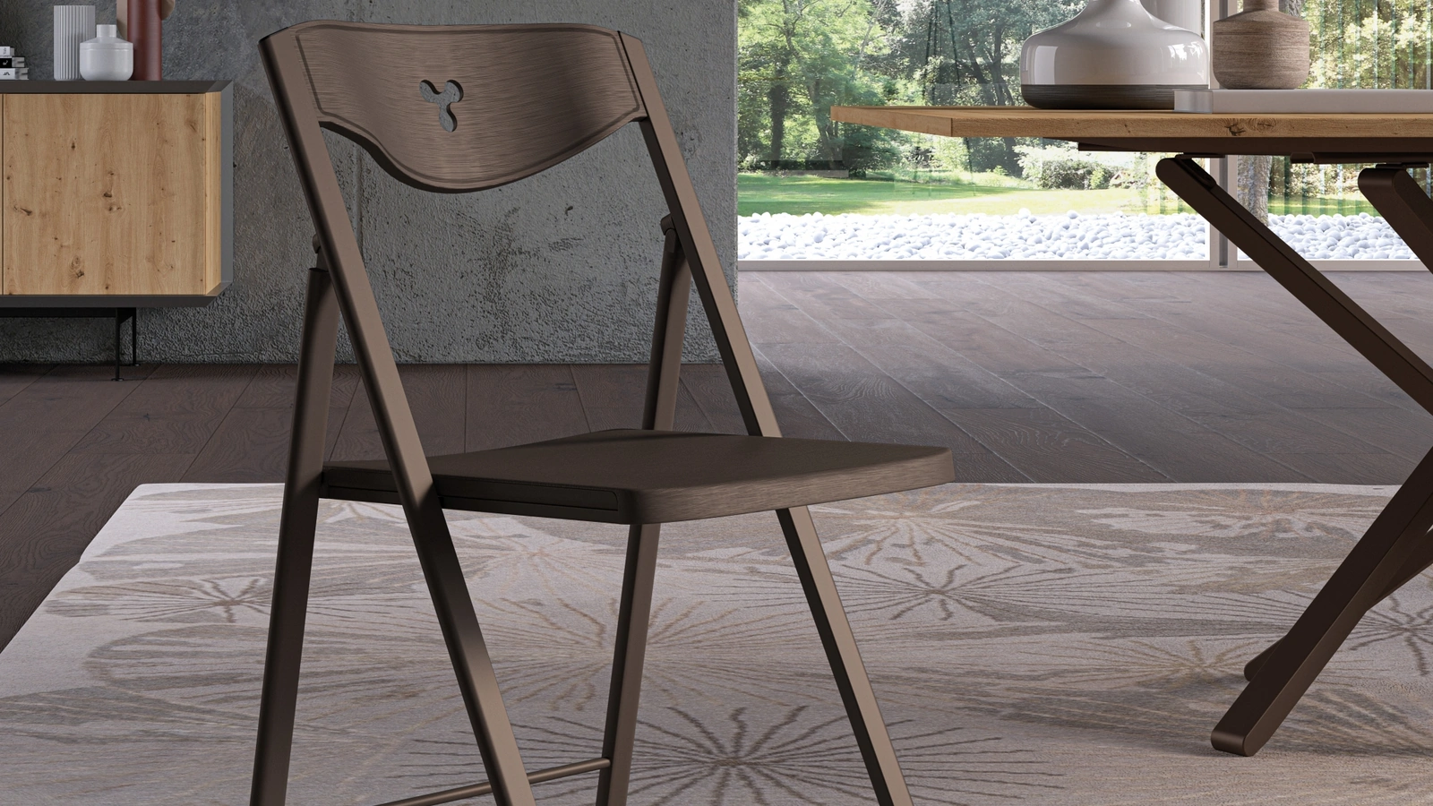 Sedia pieghevole in polipropilene Plio di Easyline