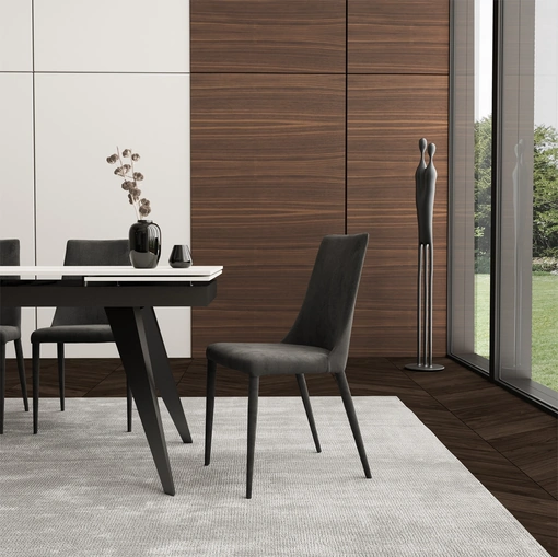 Sedia in velluto Ely di Easyline