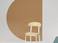 Sedia Feluca Wood in Frassino con telaio in acciaio di Infiniti