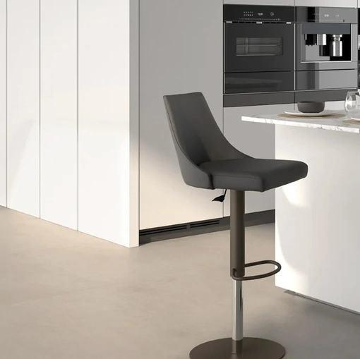 Sgabello in ecopelle Flick di Easyline