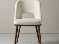 Sedia in pelle Foyer di Calligaris