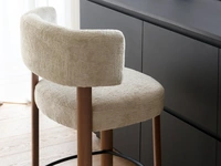 Sgabello in tessuto imbottito Glen di Calligaris