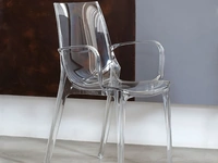 Sedia Valery-P in policarbonato trasparente di La Seggiola