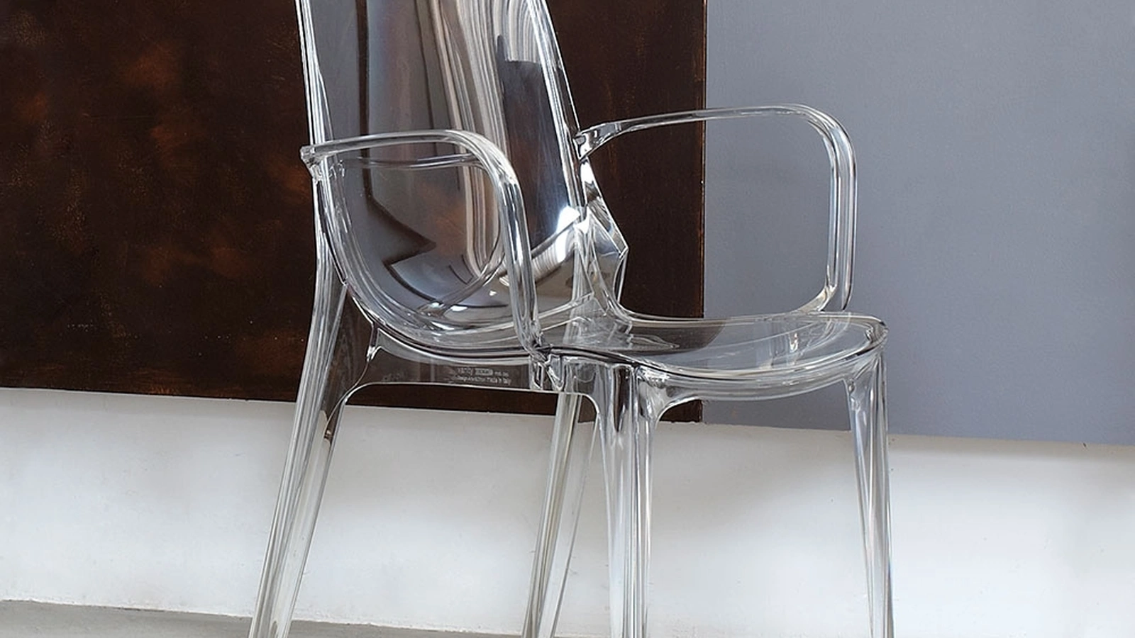 Sedia Valery-P in policarbonato trasparente di La Seggiola