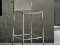 Sgabello Vanity Stool in similcuoio pvc di La Seggiola
