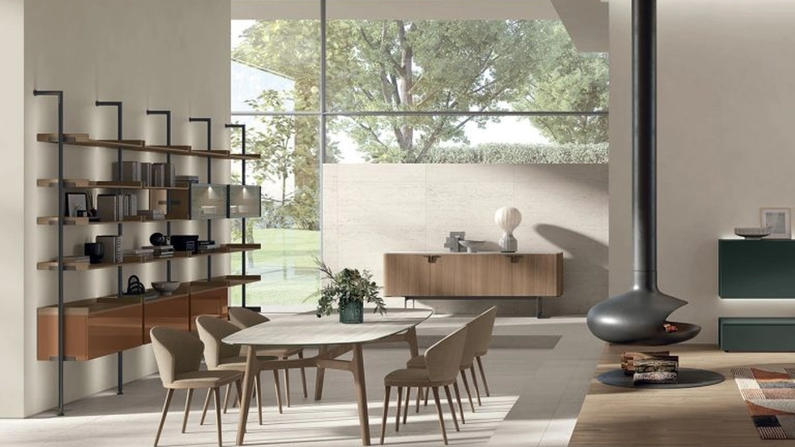 Sedia Meryl in tessuto e legno di Tomasella