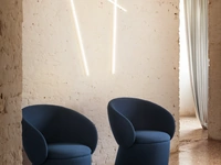 Sedia Nebula Monaca in tessuto imbottito di Miniforms