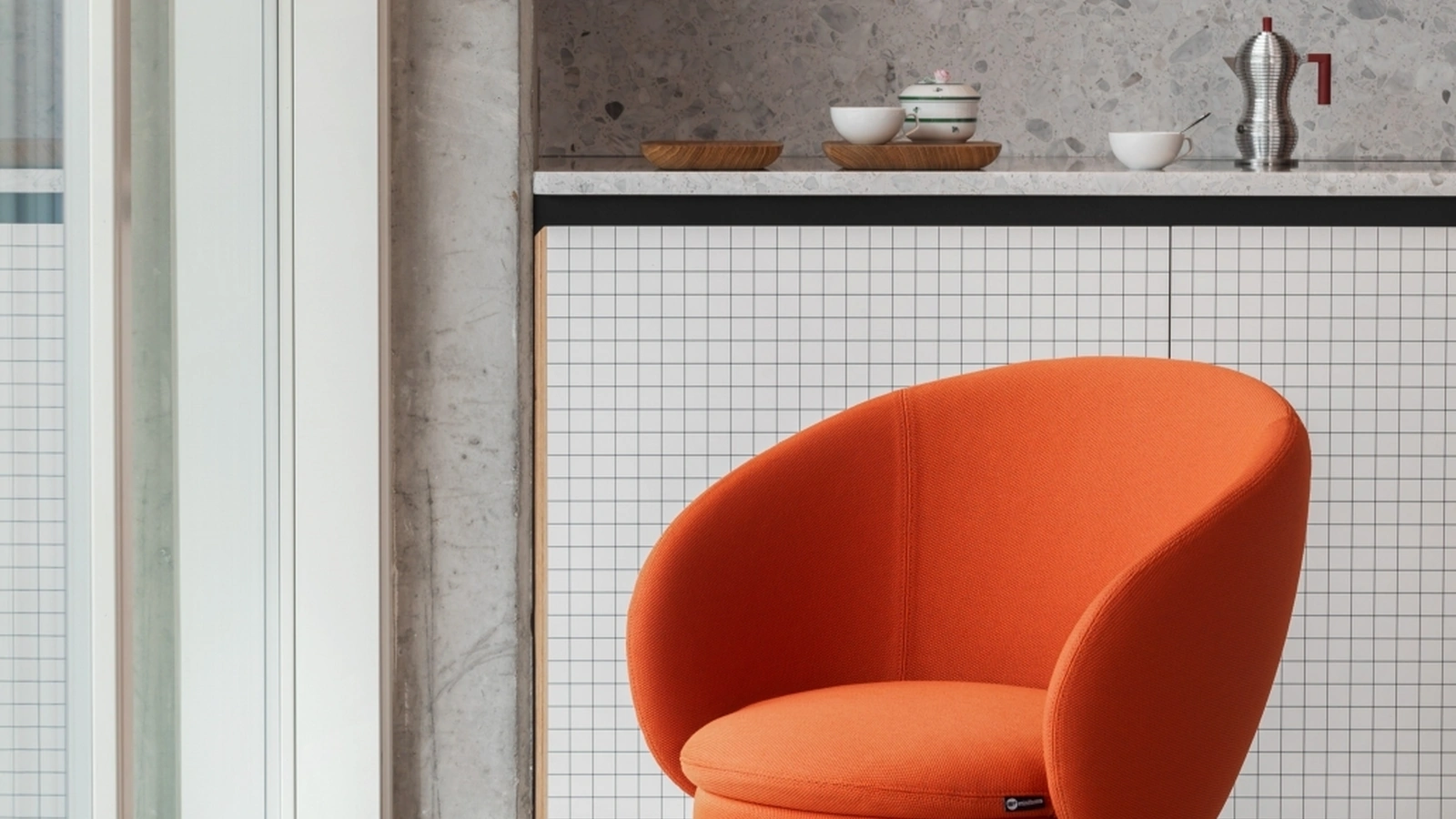 Sedia Nebula Monaca in tessuto imbottito di Miniforms